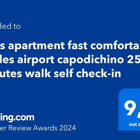 Miris Fast Comfortable Airport Capodichino 25 Minutes Walk Self Check-in Naples